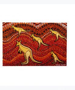 Product A4 Wallprint Kangaroo Sunset01